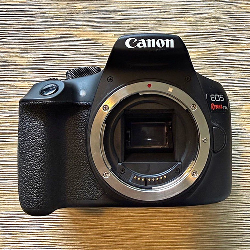 Canon EOS Rebel T6 Digital SLR Camera Body Black 18MP Viewfinder HDMI USB