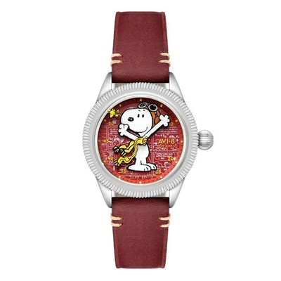 AVI-8 FLYBOY Airmaster 40 Meca-Quartz Peanuts Snoopy Flying Ace Limited Edition