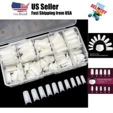Quality 500PCS Acrylic French Nail Tips in Sturdy Box - A Must-Have for Nail Art