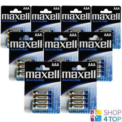 36x MAXELL AAA Alkaline Batteries 1.5V LR03 Micro In Blister Pack