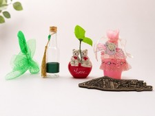 Lote De Colección Palestina Recuerdo Baby Shower Favor Love Bears Miniatura Biberón Gif