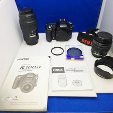 Pentax K100D Digital SLR Camera/Shake Reduction 18-55, 80-320 Lenses Bundle