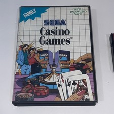 Casino Games Sega Master System No Manual - Tested
