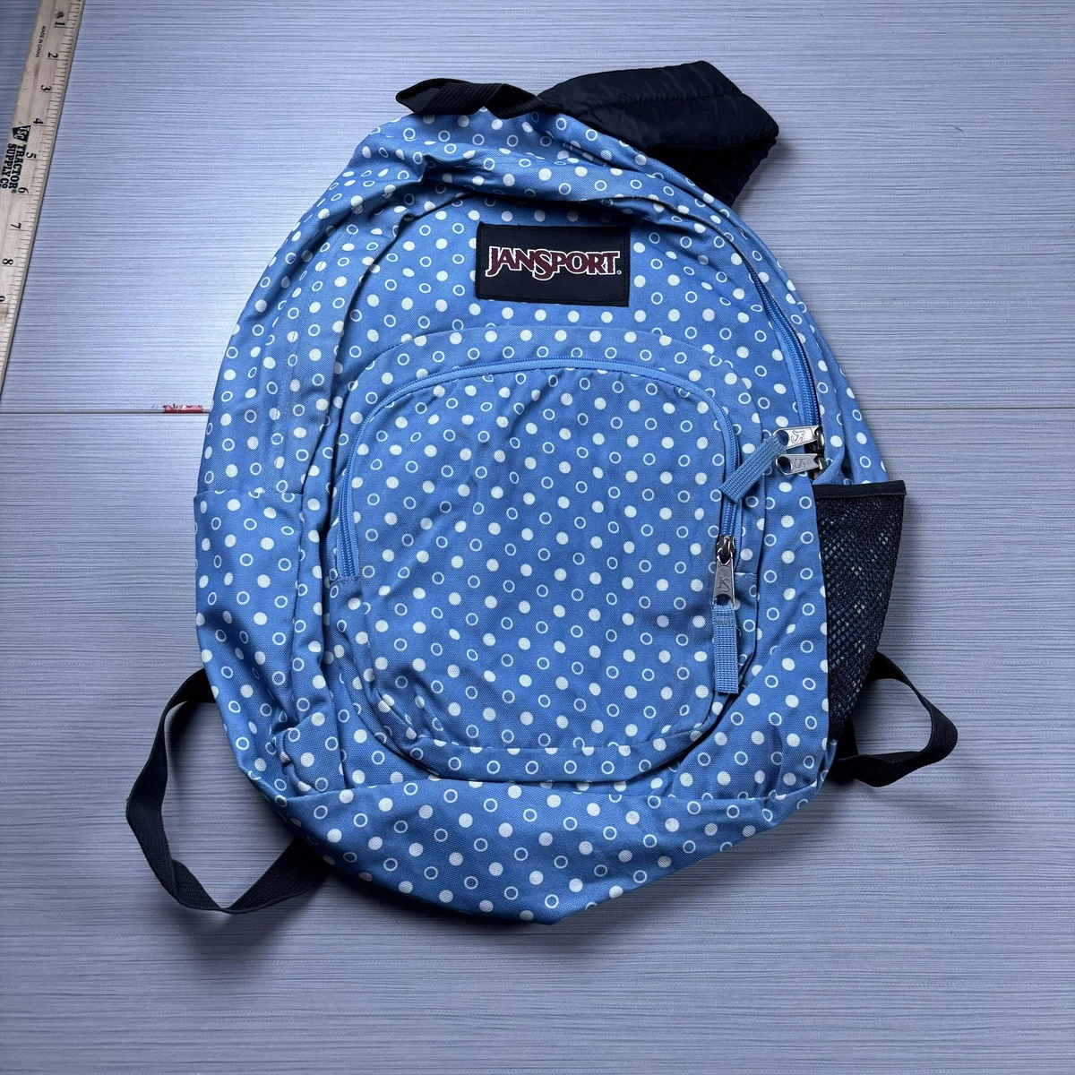 ?✅PRICE FIRM✅Large Blue Polka Dot Backpack Blue Polka Dot Backpack: Stylish Travel Bookbag, Everyday  main image 4