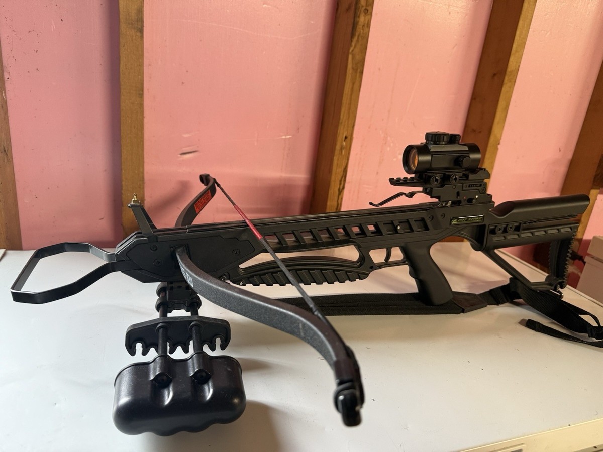 Silent strike Crossbow 150LB With Quick Disconnect Quiver | eBay