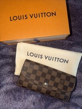 USED Louis Vuitton Damier Ebene Emilie Wallet
