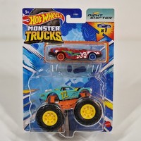 Hot Wheels Monster Trucks Night Shifter Monstertruck 1:64 Inkl. Auto GRH81 OVP