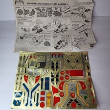 1994 Power Rangers Assault Team Thunderzord Sticker Sheet w/ Instructions MMPR