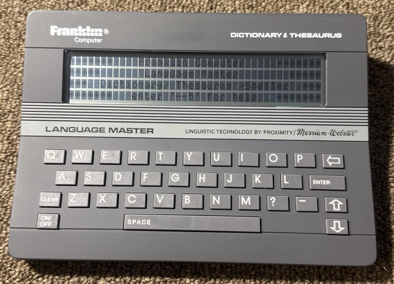 Franklin Language Master LM-2000 Dictionary Translator English Spanish
