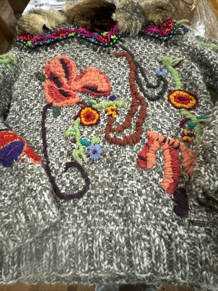 Suéter de hombre Roberto Cavalli vintage súper raro con piel. Talla M Foto 2 de 4