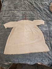 ANTIQUE Vintage From The 1800's Heirloom Baby Christening Gown Dress 19" Long