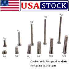 10X Golf Lead Tip Plug Weights For .335 .350 .355 .370 Graphite Shaft/Iron Shaft