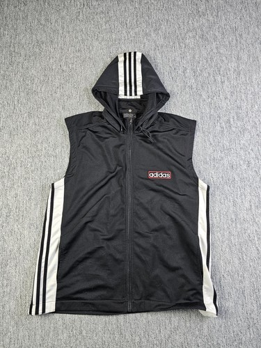 Chaleco de Colección ADIDAS D5 Track Top Para Hombre M Adibreak Cremallera Completa Lateral Botón a Presión Capucha - Imagen 2 de 16