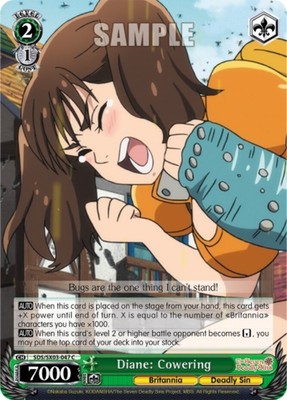 Diane: Cowering - SDS/SX03-047 - C Near Mint WEISS The Seven Deadly