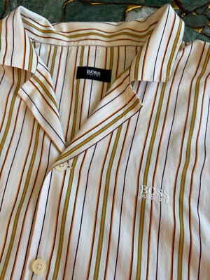 Boss Hugo Boss Hemd Pyjama-Oberteil,Herren Gr.XXL Top Zustand