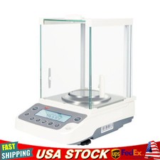 0.0001g 0.1mg Analytical Balance Lab Digital Precision Scale 110V W/AC Adapter