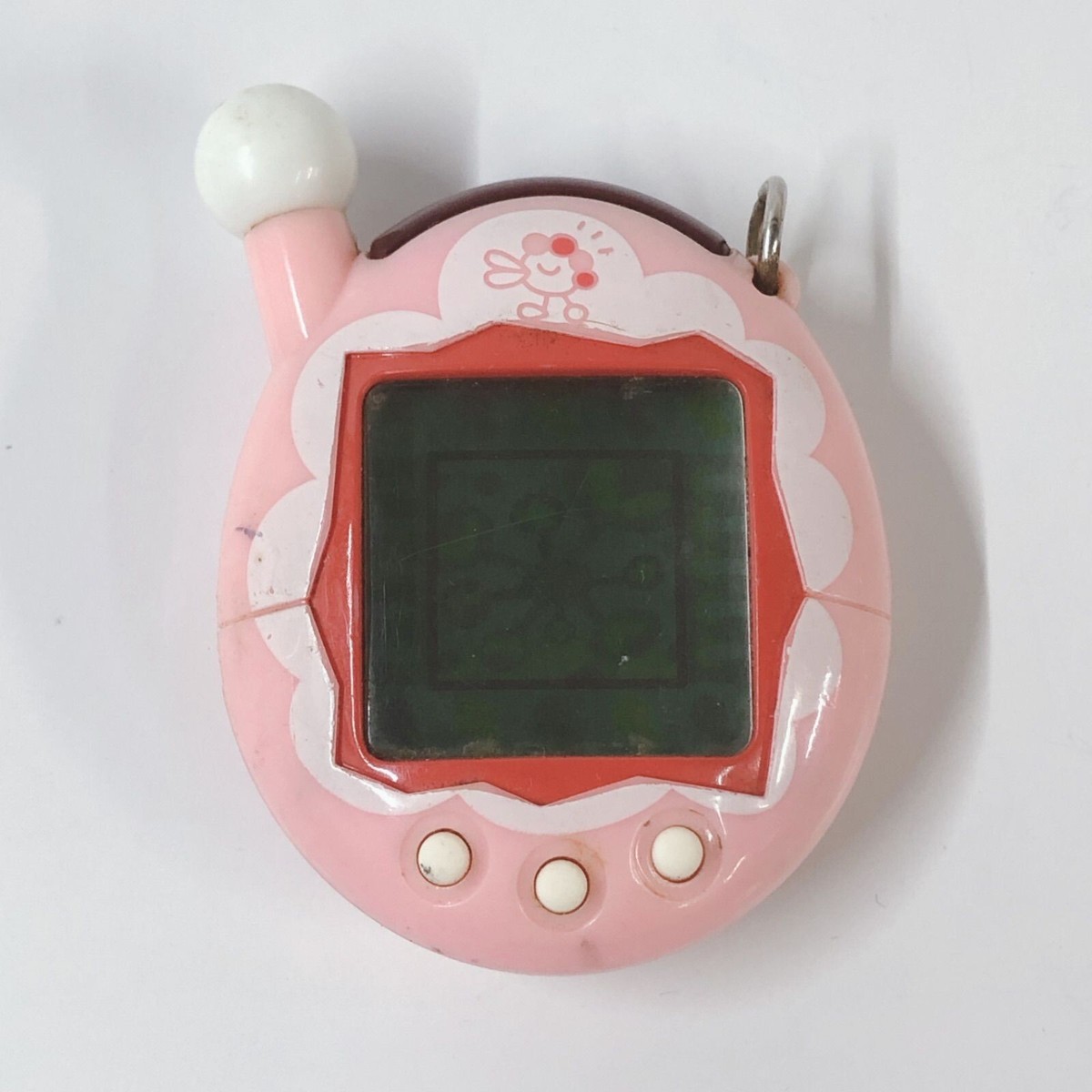 Bandai Tamagotchi Plus Keitama White Flower Entama Frill Pink Set
