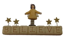 Blossom Bucket, Suzi Skoglund, Believe, 2008 Angel Figurine
