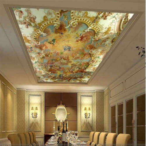 Popular Fresco Art Full Wall Ceiling Mural Photo Wallpaper Print Home 3D Decal - Photo 1/12