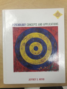 Psychology Concepts And Applications Jeffrey S Nevid 2003 2nd Edition Ebay