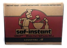 SAF-INSTANT Yeast, 20lb Case Baking, Bread making FAST FREE SHIPPING