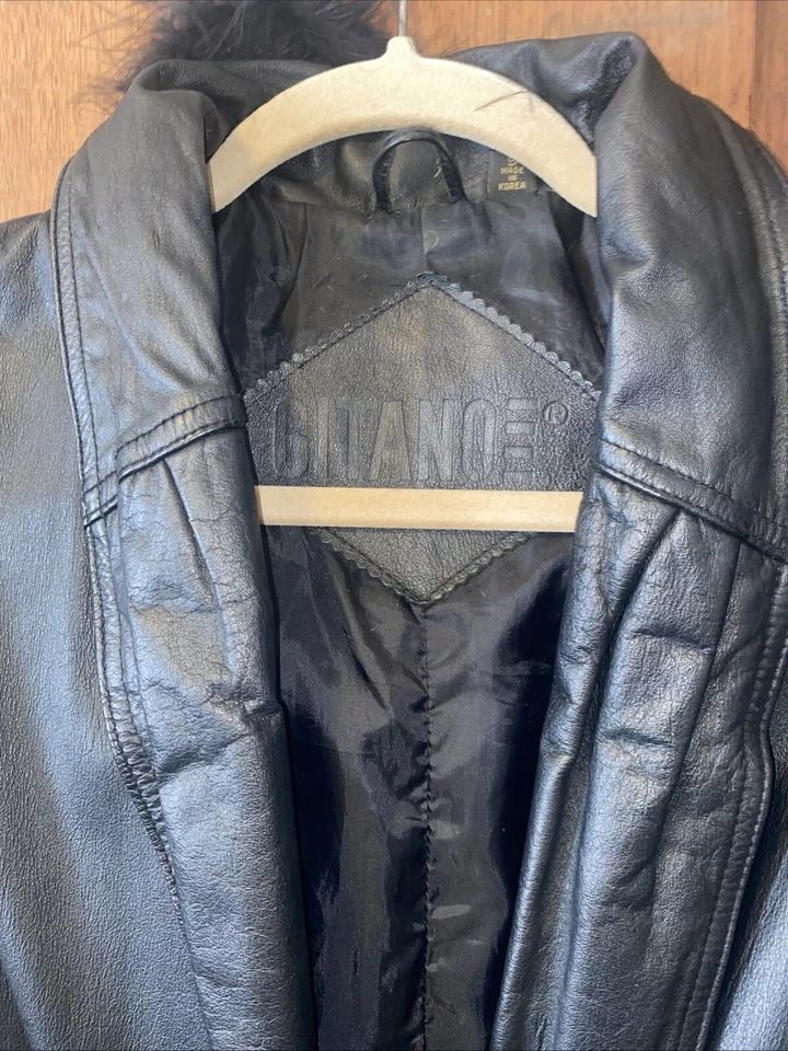 Plumero largo completo de cuero negro Gitano Iiii para dama talla pequeña Foto 2 de 4