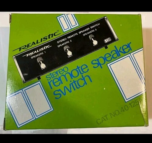 Vintage realistische Stereo-Fernbedienung Lautsprecher Schalter 40-125A, Radio Shack