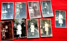 35999 9 Photos Postcards Children Girl Boys Altar Boy Partially IN Uniform 1936
