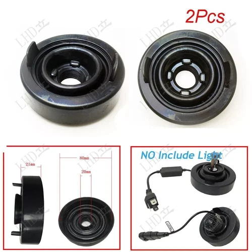 2Pcs 80mm Rubber Housing Seal Cap Dust Cover Fit for Car LED Bulb HID Headlight* - Picture 3 of 10
