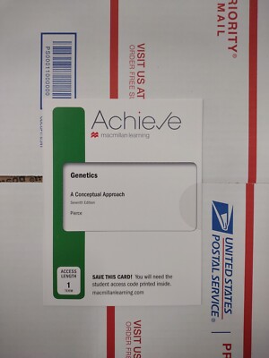 Achieve for Genetics: A Conceptual Approach (1-Term Access).  ISBN-9781319401351