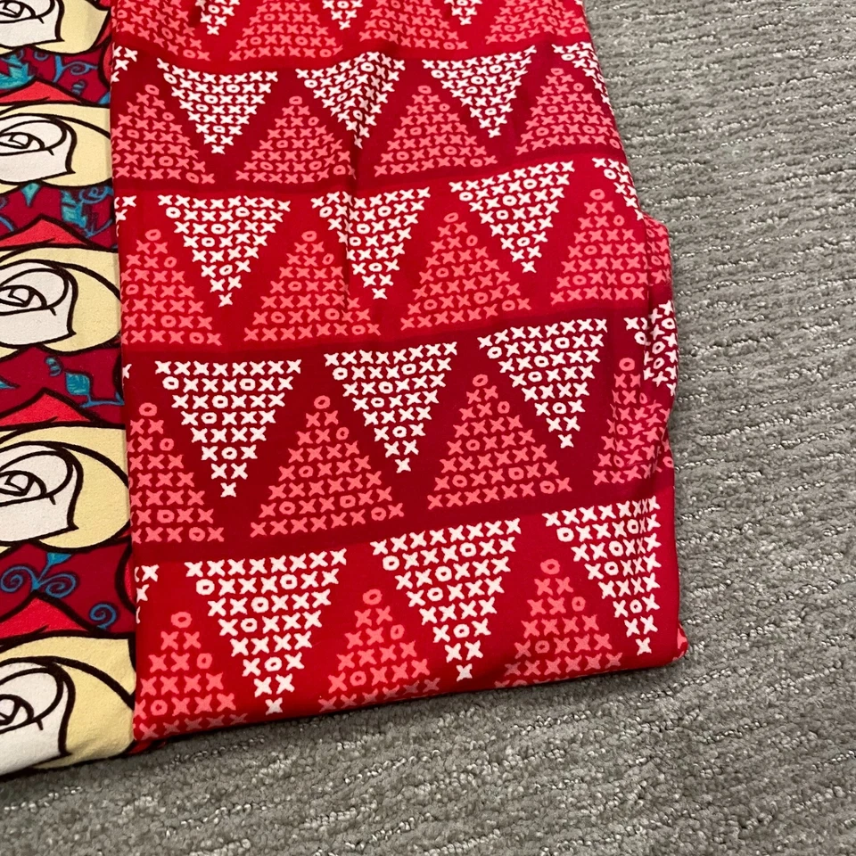 Lote Leggings LuLaRoe TC Mujer Alto Curvilíneo Corazones San Valentín Rosa Bella y Bestia Foto 4 de 4