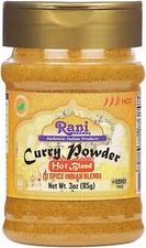 Rani Curry Powder Hot (11-Spice Authentic Indian Blend) 3oz (85g) PET Jar