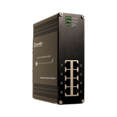 8 Port 10/100 BASE-T PoE Unmanaged Industrial Switch 48VDC