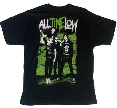 All Time Low Rock Band Black T-Shirt Short Sleeve