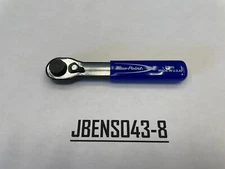 Blue-Point Tools USA NEW 1/4" Hex Straight Miniature Bit Ratchet BTWS