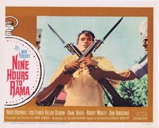 NINE HOURS TO RAMA Original Lobby Card 3 Horst Bucholz Jose Ferrer Diane Baker