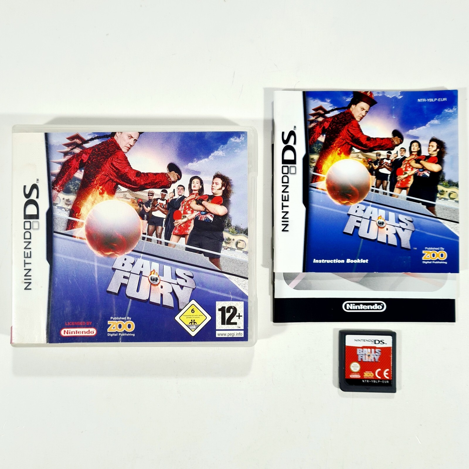 Nintendo DS game BALLS OF FURY dt. Table Tennis / Underground Ping Pong / Sports