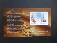 2021 NORFOLK ISLAND MUSEUM MINI SHEET MINT STAMPS