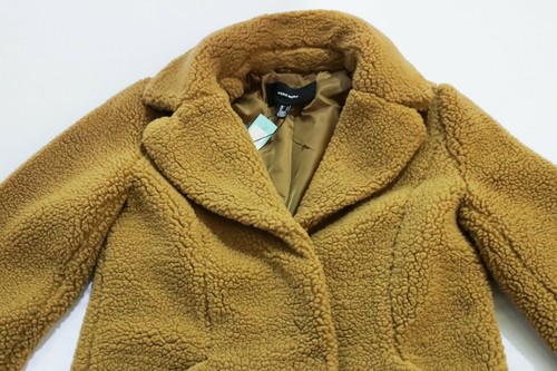Faux Fur Teddy Coat CD4 Tobacco Brown 
