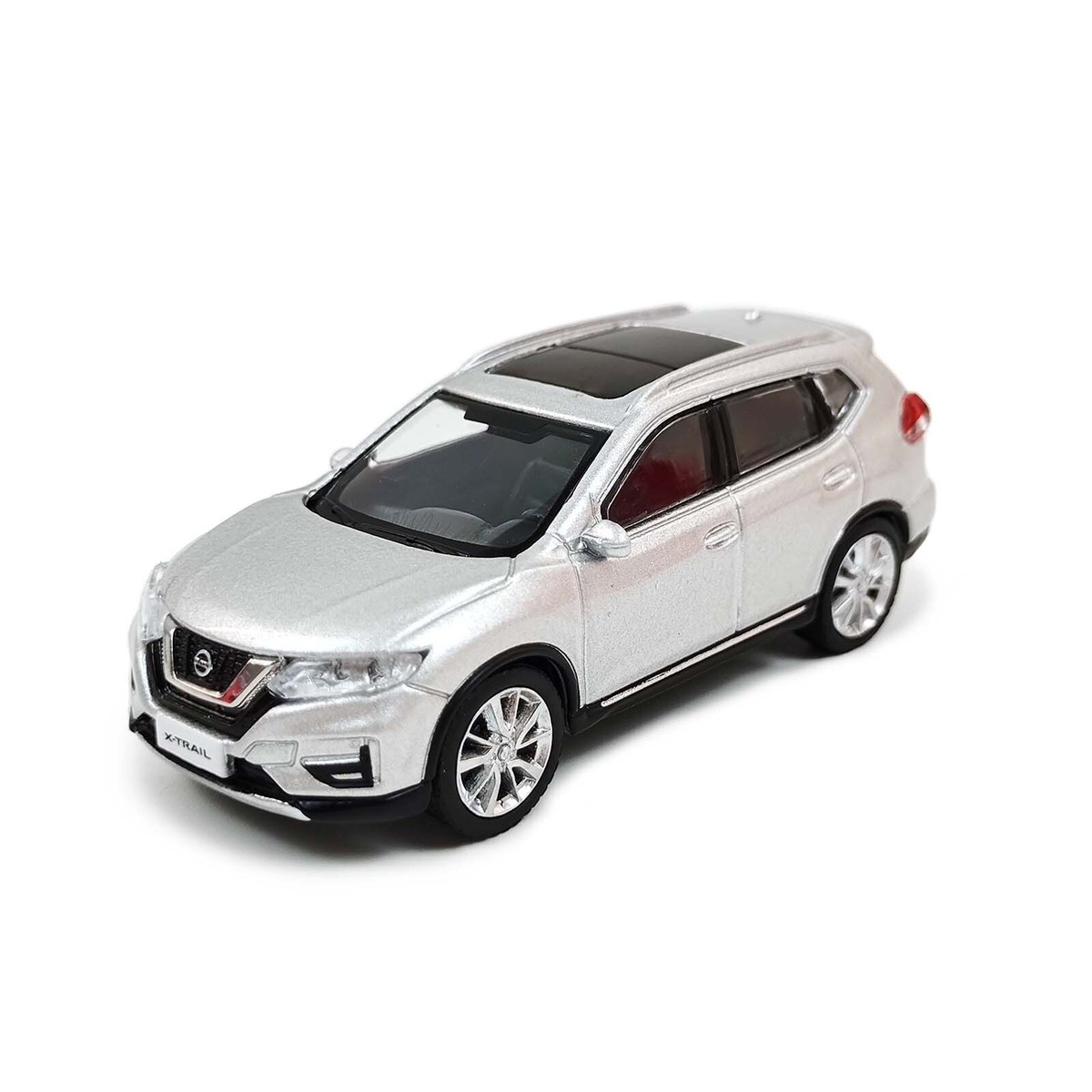 Paudi 1:64 Scale Nissan X-Trail 2018 Silver Diecast Model Car Gift