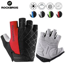 ROCKBROS Men Mountain Bike Bicycle Gloves SBR Pad Anti-Slip Road Riding Gloves
