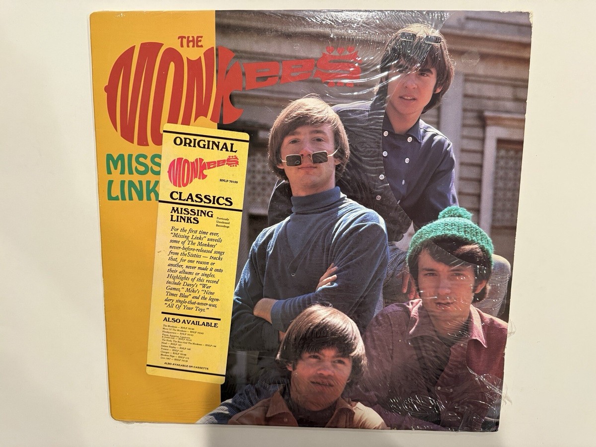 The Monkees Missing Links Volume 1 Vinyl LP NM In Shrink 1987 1st 