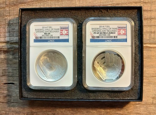 2011 rare baseball hall of fame opening day release 1 dollar proof set ngc - Picture 4 of 12