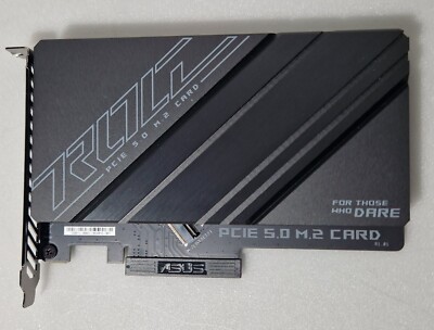 Asus Rog PCIE 5.0 M.2 Card FOR THOSE WHO DARE Schwarz (7)