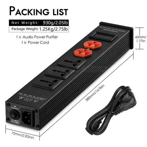 1500W Power Supply Purifier EMI Power Filter Protection for HiFi Stereo System - 第 8/10 張圖片
