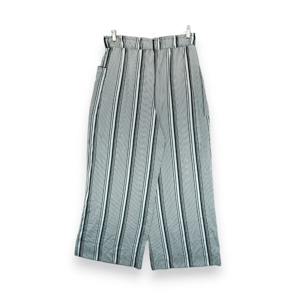 Victoria’s Secret Women’s Wide Leg Satin Lounge Pants Black & White Size Large - Image 2 of 4