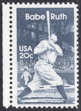 Scott # 2046  20c  Babe Ruth, 1983 Stamp, MNH