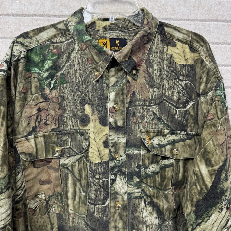 Browning Mossy Oak Break Up Infinity Long Sleeve Button-Up Camouflage Shirt 2XL - Image 4 of 4