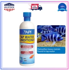 API TAP WATER CONDITIONER Aquarium Water Conditioner 16-Ounce Bottle White 52C