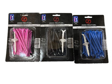 Zero Friction Lock n Drive Performance Golf Tees 3-Prong Top 2 3/4" - Pack of 40